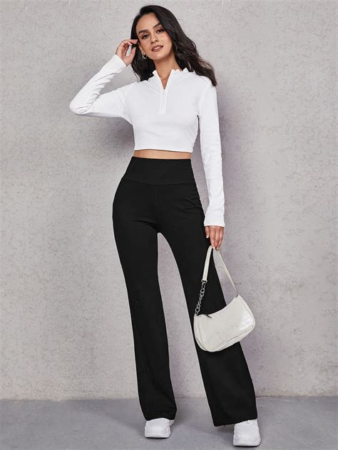 pantalon taille haute shein